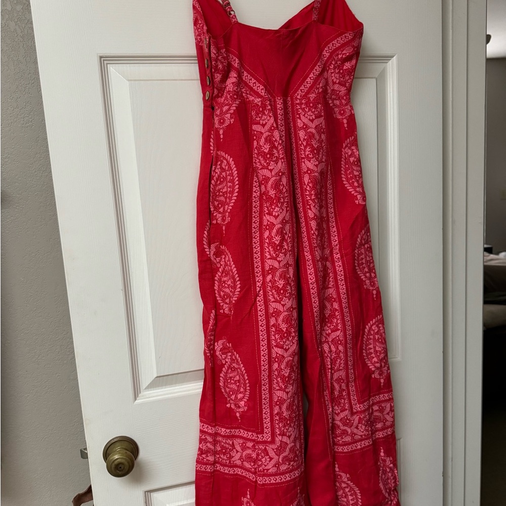 Free People Red Jumpsuit - Picture 2 of 5
